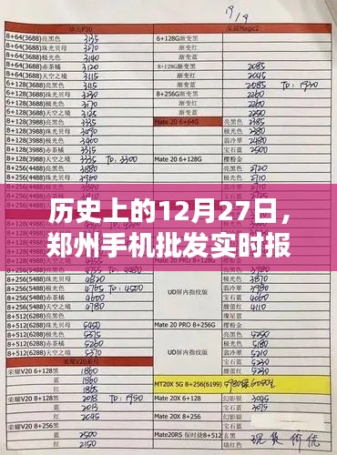 郑州手机批发实时报价查询,历史日期下的市场动态